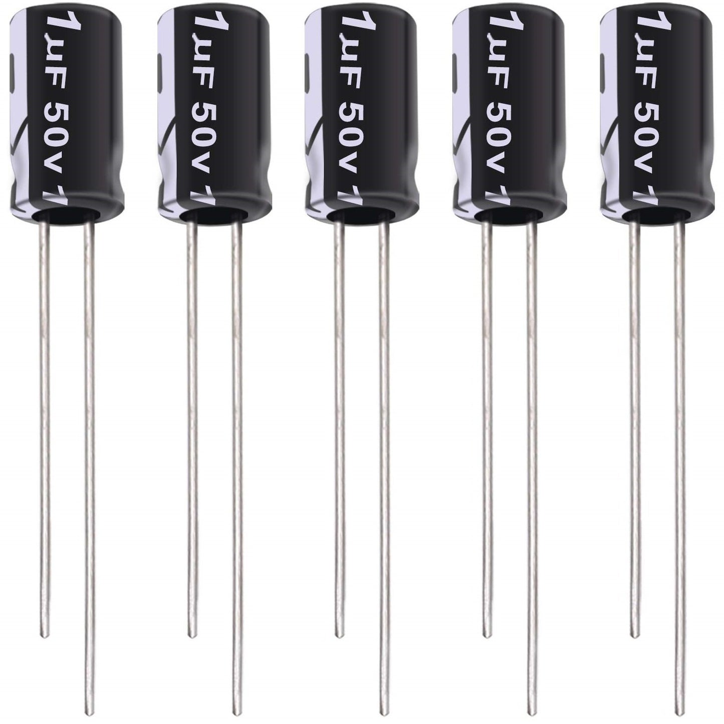 1uf 50V TH Electrolytic Capacitor - Pack Of 5