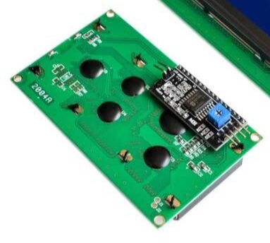 2004 (20x4) LCD Display with I2C/IIC Adapter - Blue Backlight