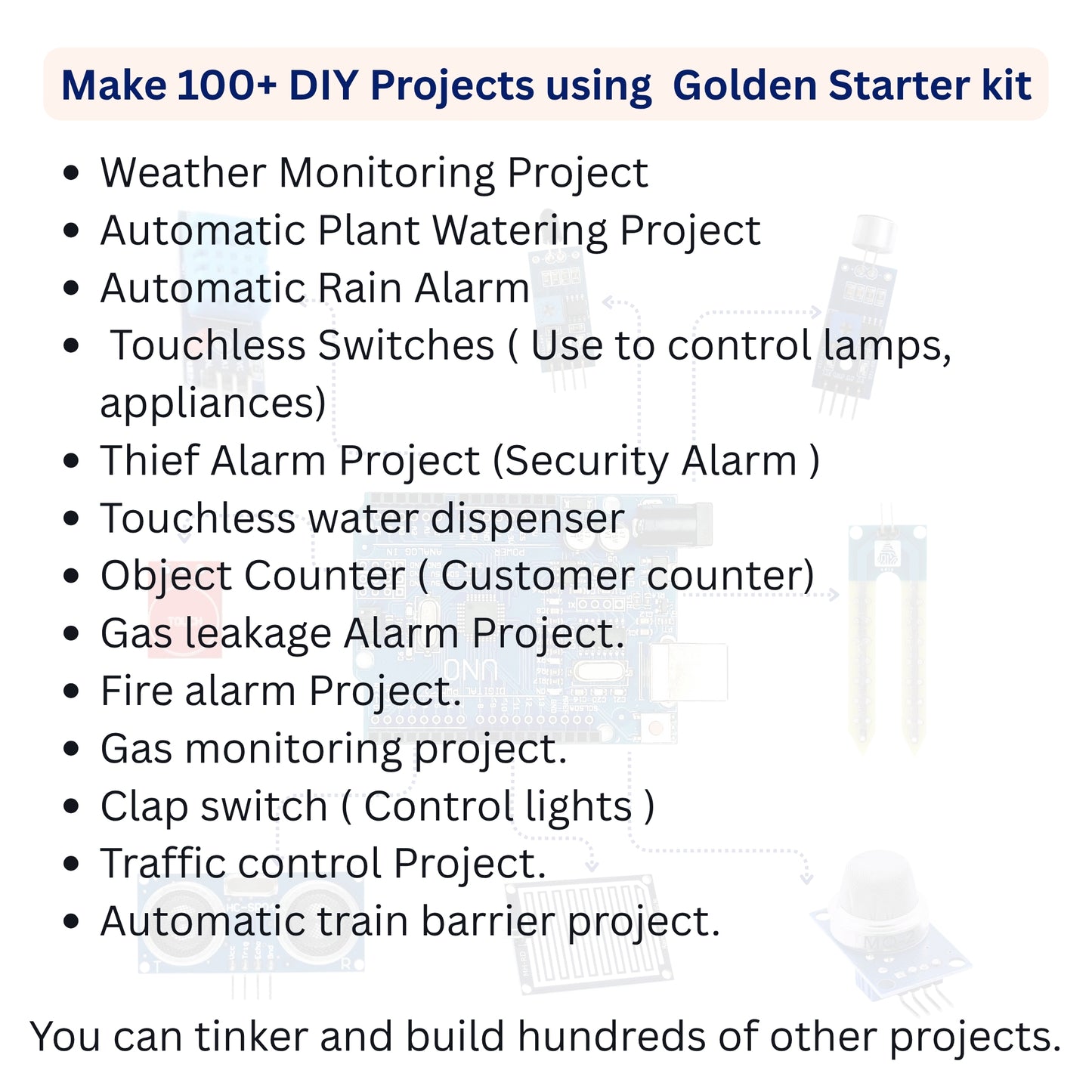 Arduino Learning Kit (GOLD KIT)