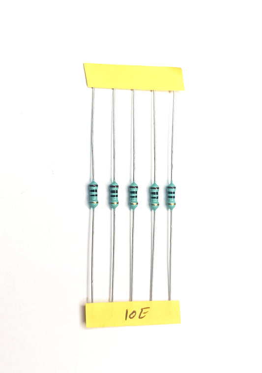 10 ohm Resistor-1/4 watt- 5 Pieces pack