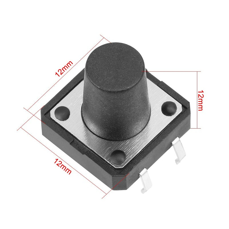 12x12x12mm Tactile Push Button Switch-5Pcs