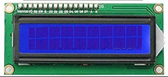 1602 (16x2) LCD Display with I2C/IIC interface - Blue Backlight