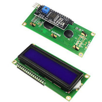 1602 (16x2) LCD Display with I2C/IIC interface - Blue Backlight